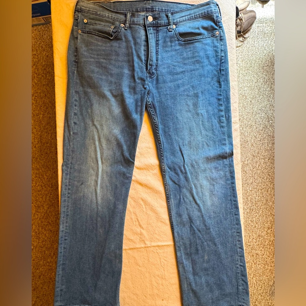 Levi's Blue Straight-Leg Jeans Classic Style